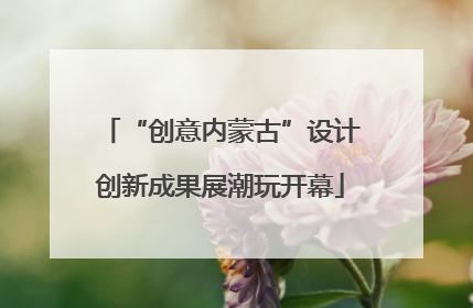“创意内蒙古”设计创新成果展潮玩开幕