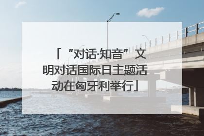 “对话·知音”文明对话国际日主题活动在匈牙利举行