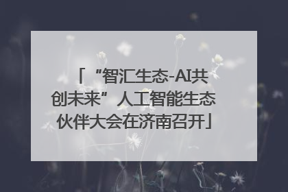 “智汇生态-AI共创未来”人工智能生态伙伴大会在济南召开
