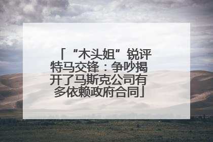 “木头姐”锐评特马交锋：争吵揭开了马斯克公司有多依赖政府合同