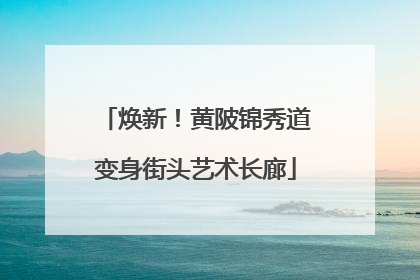 焕新！黄陂锦秀道变身街头艺术长廊