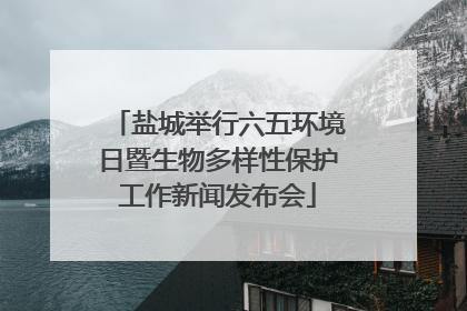 盐城举行六五环境日暨生物多样性保护工作新闻发布会