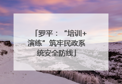 罗平：“培训+演练”筑牢民政系统安全防线