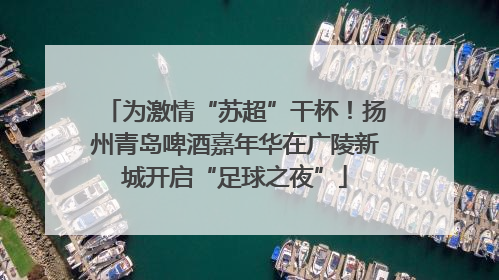 为激情“苏超”干杯！扬州青岛啤酒嘉年华在广陵新城开启“足球之夜”