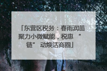东营区税务：春雨润苗聚力小微赋能，税惠 “链” 动焕活商圈