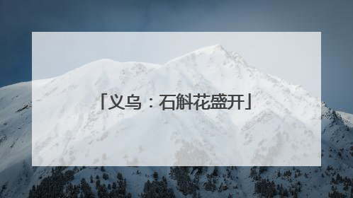 义乌：石斛花盛开
