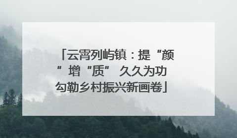 云霄列屿镇：提“颜”增“质” 久久为功勾勒乡村振兴新画卷