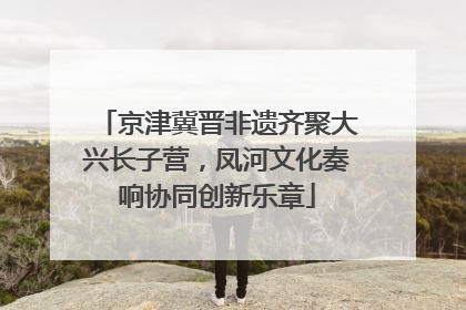 京津冀晋非遗齐聚大兴长子营，凤河文化奏响协同创新乐章