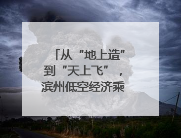 从“地上造”到“天上飞”，滨州低空经济乘势而上｜潮起渤海・网聚黄蓝