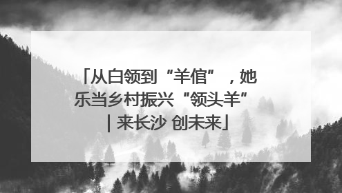 从白领到“羊倌”，她乐当乡村振兴“领头羊”｜来长沙 创未来