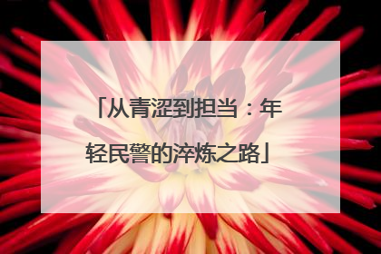从青涩到担当：年轻民警的淬炼之路