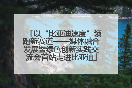 以“比亚迪速度”领跑新赛道——媒体融合发展暨绿色创新实践交流会首站走进比亚迪