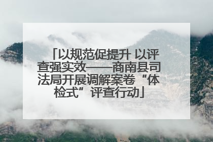 以规范促提升 以评查强实效——商南县司法局开展调解案卷“体检式”评查行动