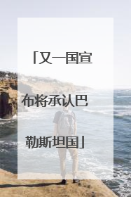 又一国宣布将承认巴勒斯坦国