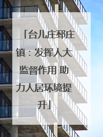 台儿庄邳庄镇：发挥人大监督作用 助力人居环境提升