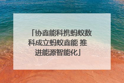 协鑫能科携蚂蚁数科成立蚂蚁鑫能 推进能源智能化