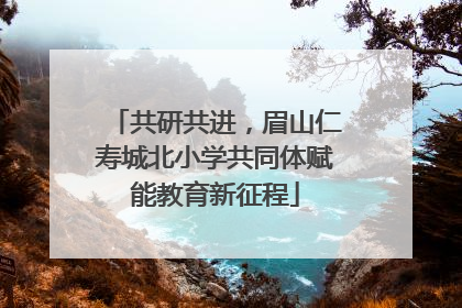 共研共进，眉山仁寿城北小学共同体赋能教育新征程