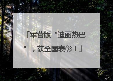 军营版“迪丽热巴”，获全国表彰！