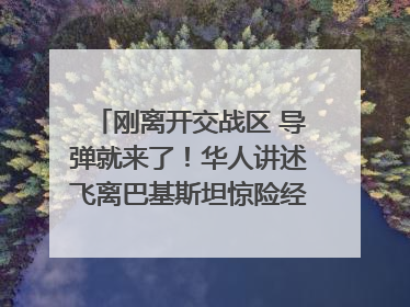 刚离开交战区 导弹就来了！华人讲述飞离巴基斯坦惊险经历｜封面头条