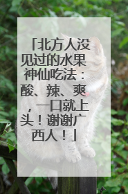 北方人没见过的水果神仙吃法：酸、辣、爽，一口就上头！谢谢广西人！