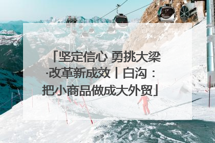 坚定信心 勇挑大梁·改革新成效丨白沟：把小商品做成大外贸