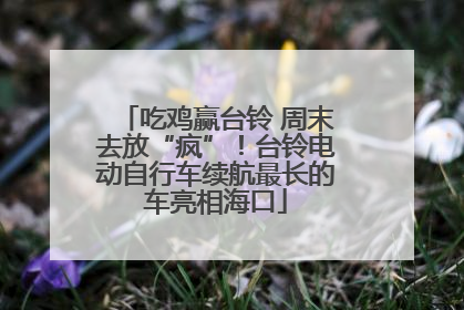 吃鸡赢台铃 周末去放“疯”！台铃电动自行车续航最长的车亮相海口
