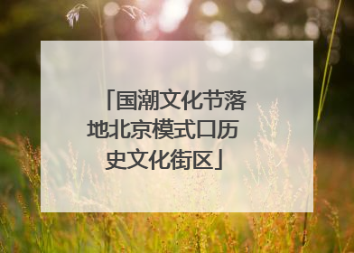 国潮文化节落地北京模式口历史文化街区
