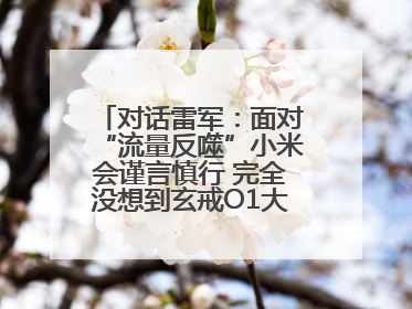 对话雷军：面对“流量反噬”小米会谨言慎行 完全没想到玄戒O1大受欢迎