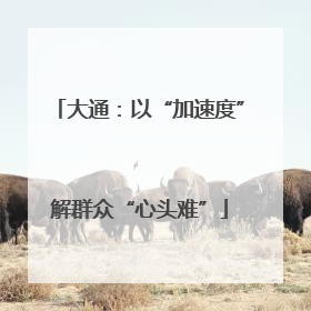 大通：以“加速度”解群众“心头难”