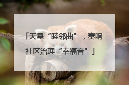 天星“睦邻曲”，奏响社区治理“幸福音”