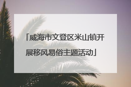 威海市文登区米山镇开展移风易俗主题活动