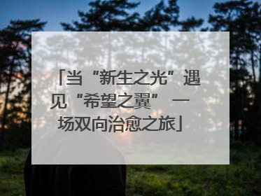 当“新生之光”遇见“希望之翼” 一场双向治愈之旅