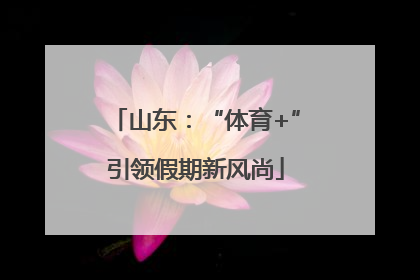 山东：“体育+”引领假期新风尚