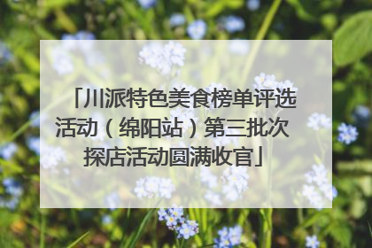 川派特色美食榜单评选活动（绵阳站）第三批次探店活动圆满收官
