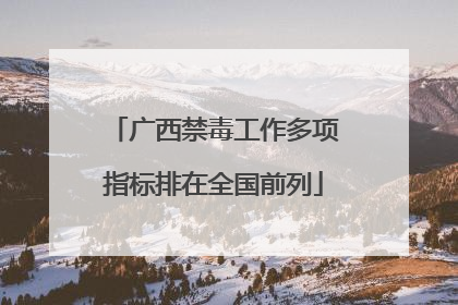广西禁毒工作多项指标排在全国前列
