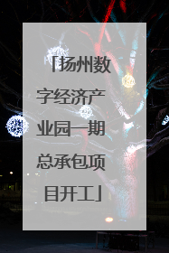 扬州数字经济产业园一期总承包项目开工