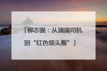 柳志强：从滴滴司机到“红色领头雁”