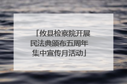 攸县检察院开展民法典颁布五周年集中宣传月活动