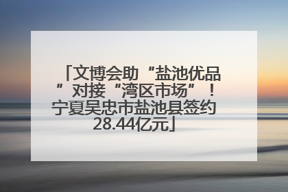 文博会助“盐池优品”对接“湾区市场”！宁夏吴忠市盐池县签约28.44亿元