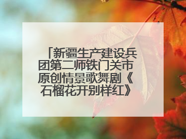新疆生产建设兵团第二师铁门关市原创情景歌舞剧《石榴花开别样红》将来河北巡演