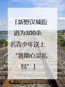 新野汉城街道为300余名青少年送上“暑期心灵礼包”
