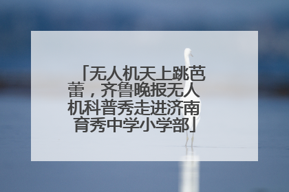 无人机天上跳芭蕾，齐鲁晚报无人机科普秀走进济南育秀中学小学部