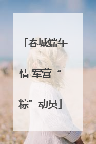 春城端午情 军营“粽”动员