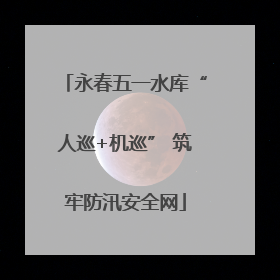 永春五一水库“人巡+机巡” 筑牢防汛安全网