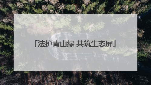 法护青山绿 共筑生态屏