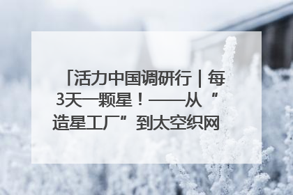 活力中国调研行｜每3天一颗星！——从“造星工厂”到太空织网的“银河速度”