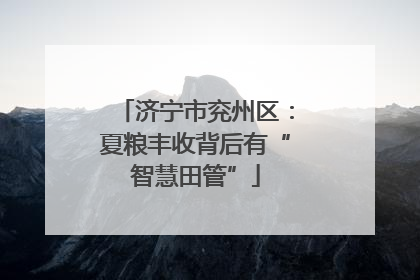 济宁市兖州区：夏粮丰收背后有“智慧田管”