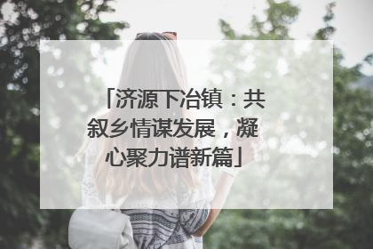 济源下冶镇：共叙乡情谋发展，凝心聚力谱新篇