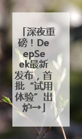 深夜重磅！DeepSeek最新发布，首批“试用体验”出炉→