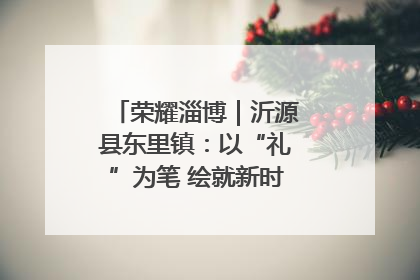荣耀淄博｜沂源县东里镇：以“礼”为笔 绘就新时代乡风文明画卷